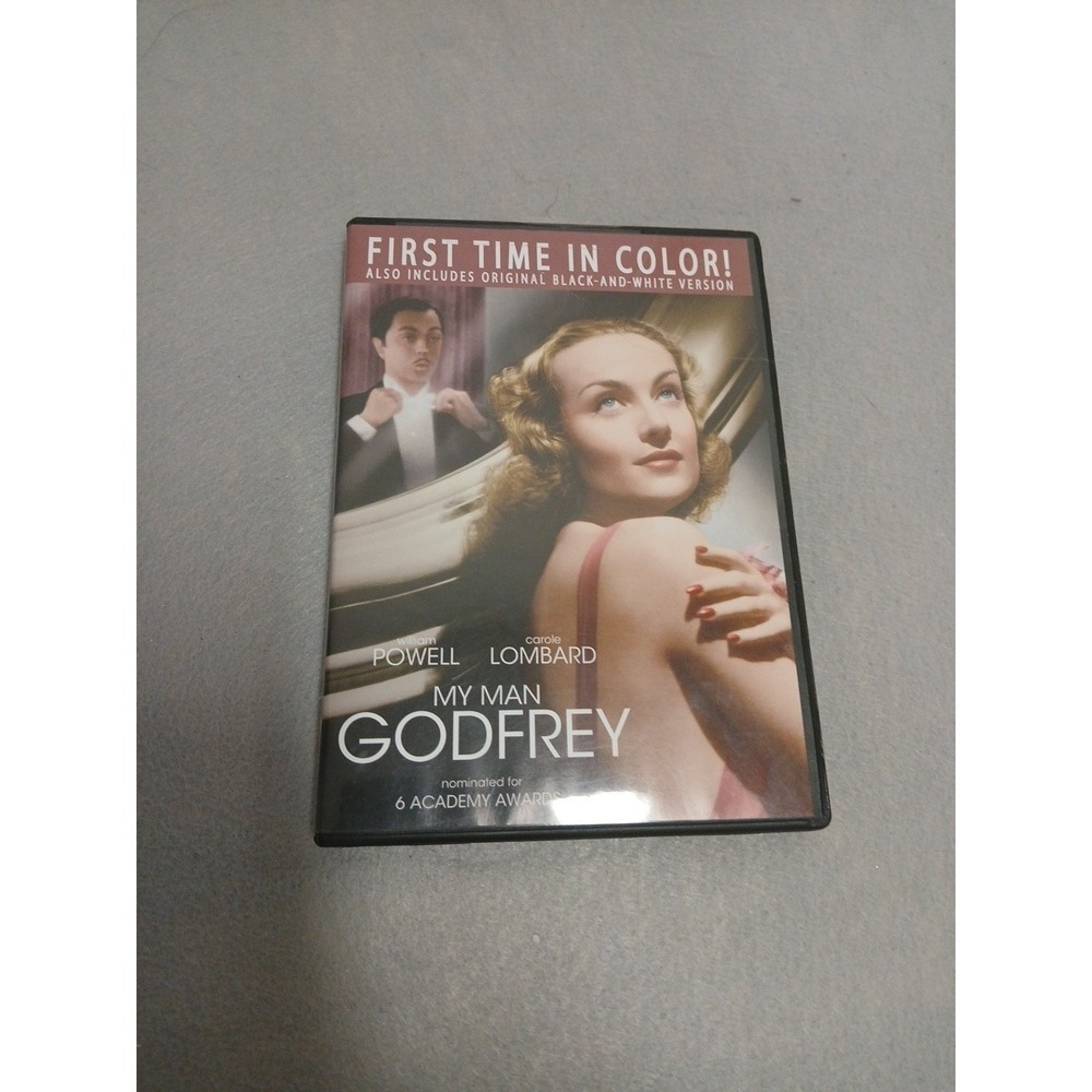 My Man Godfrey (1936) William Powell Carole Lombard DVD First Time in Color [VG]